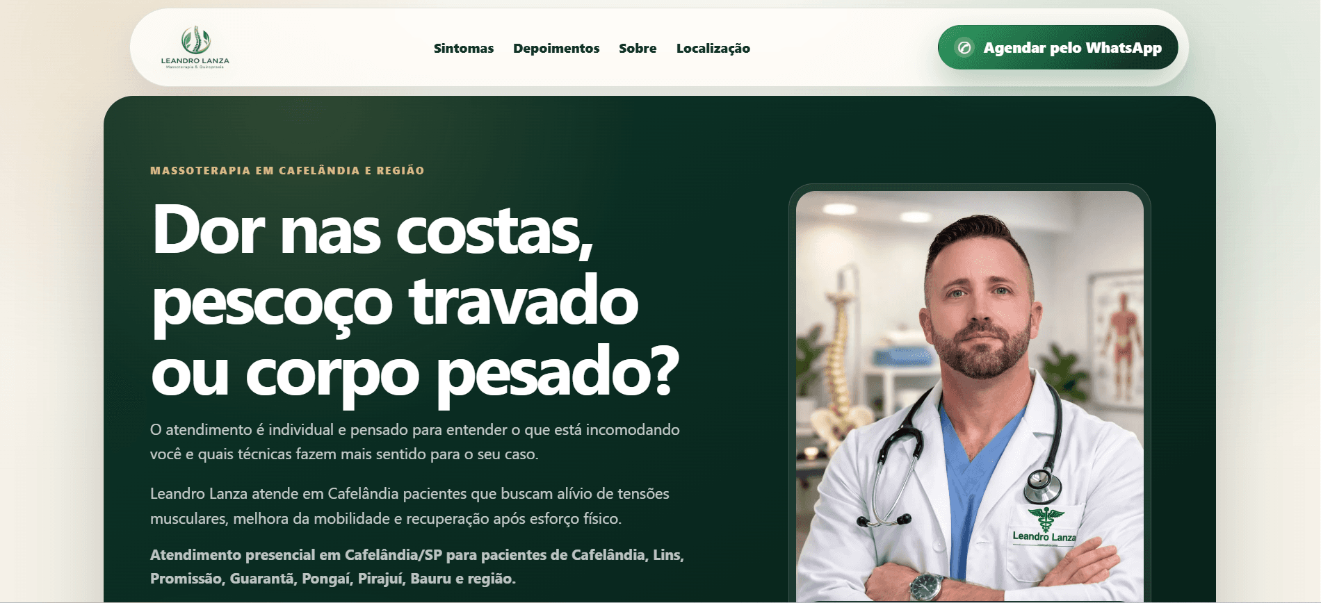 Prévia visual de Leandro Lanza — Massoterapia
