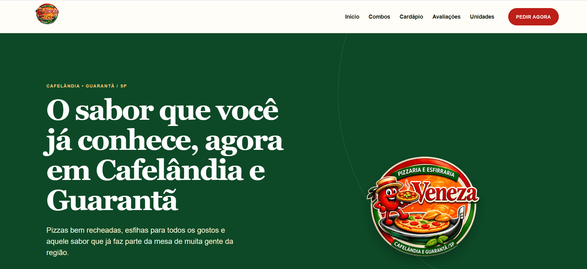 Prévia visual de Pizzaria e Esfirraria Veneza