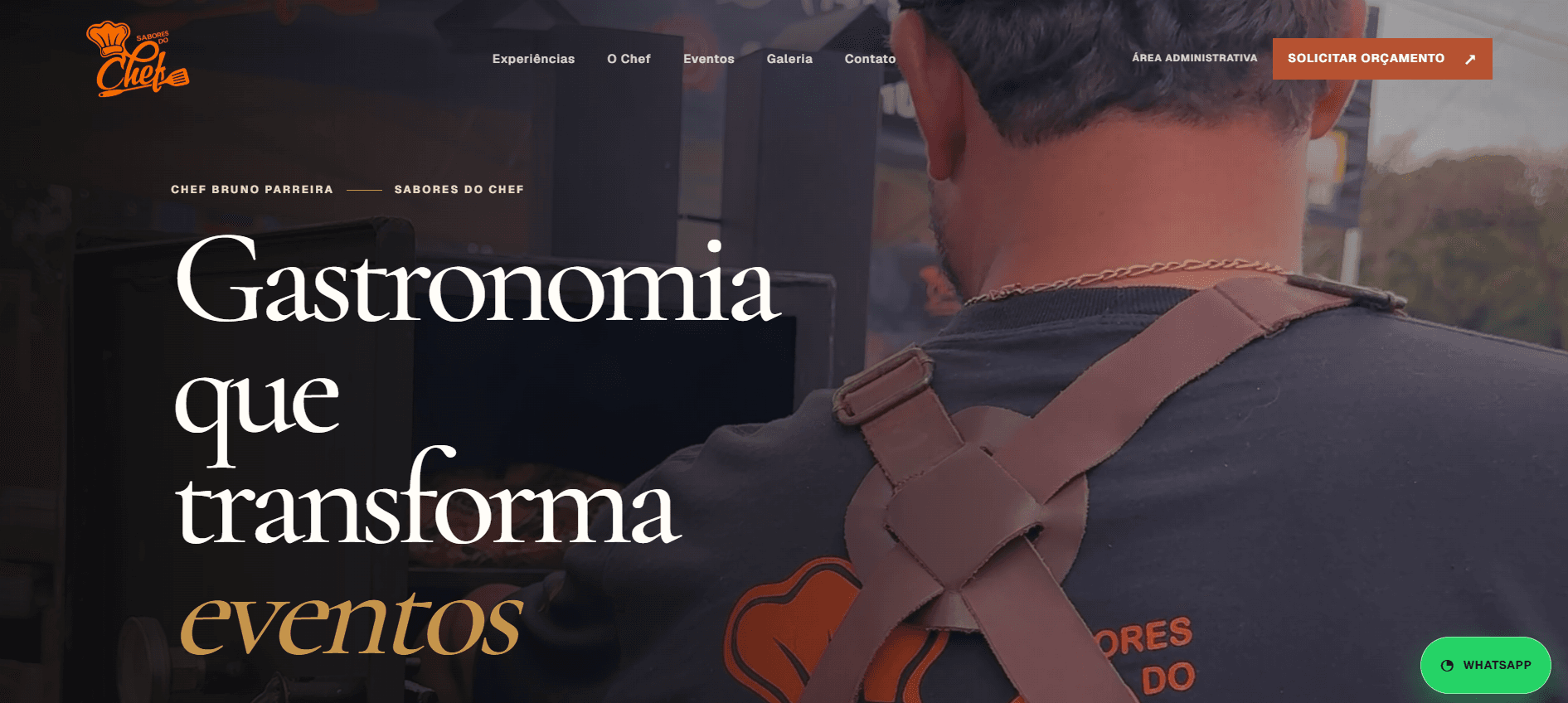 Prévia visual de Sabores do Chef — Buffet e eventos
